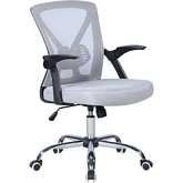 4023 Ergonomic Adjustable Office Chair in Black & Grey Mesh